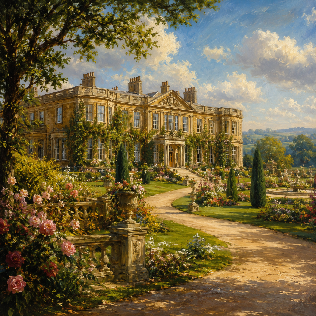 Crane Hall in Bloom — art print from The Spy Who Kissed Me